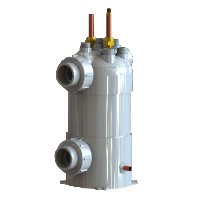 PVCチタンチラーコイル 水泳池 交換器 温水用熱ポンプ